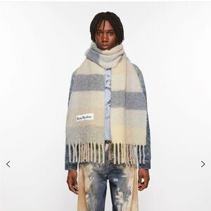 Acne Studios Mohair Checked Scarf